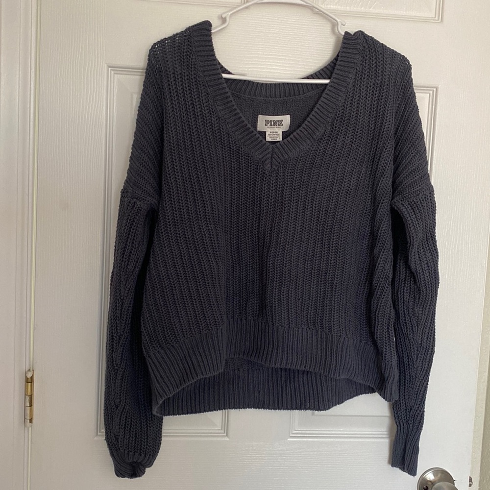 PINK gray knit sweater
